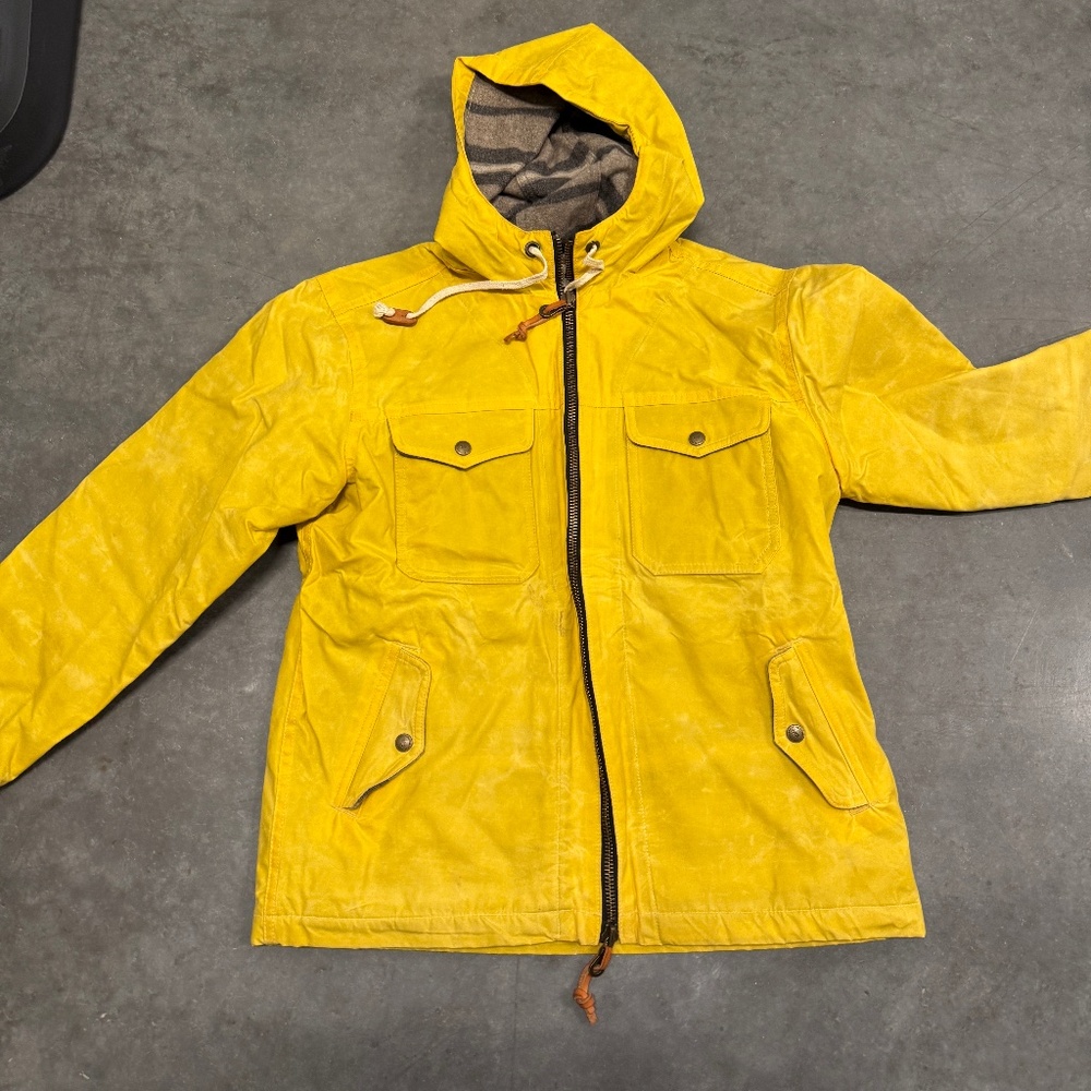 Taylor Stitch Winslow Hooded Jacket, Men's Size 40/Medium, Yellow